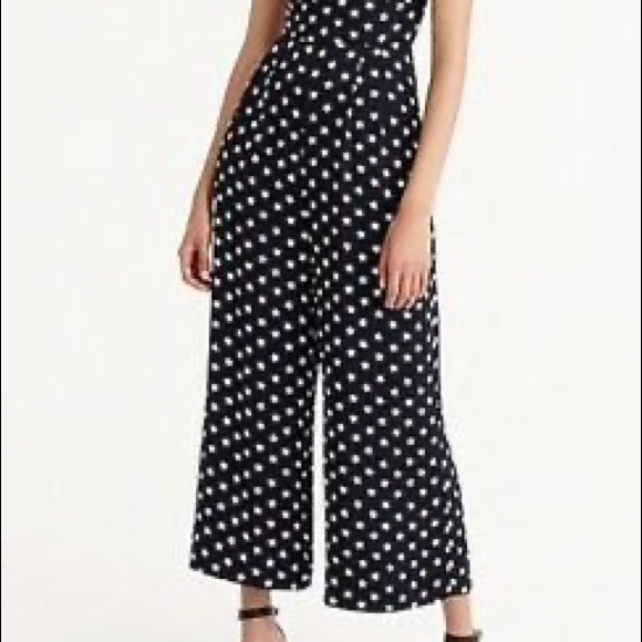 J. Cree wide leg navy jumpsuit - Picture 3 of 11